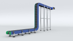 Z Type Conveyor Belt Adjustable and Rigged