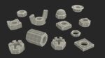 Zinc Steel Nuts Kit