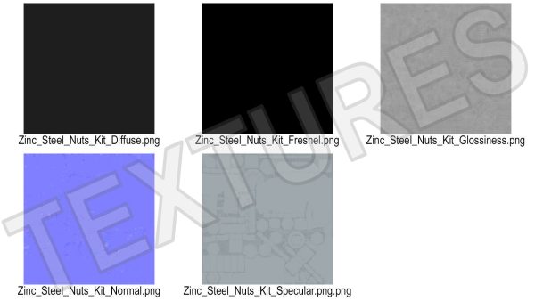Zinc Steel Nuts Kit