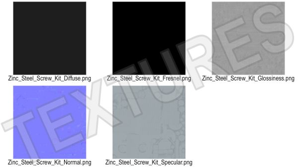 Zinc Steel Screw Kit